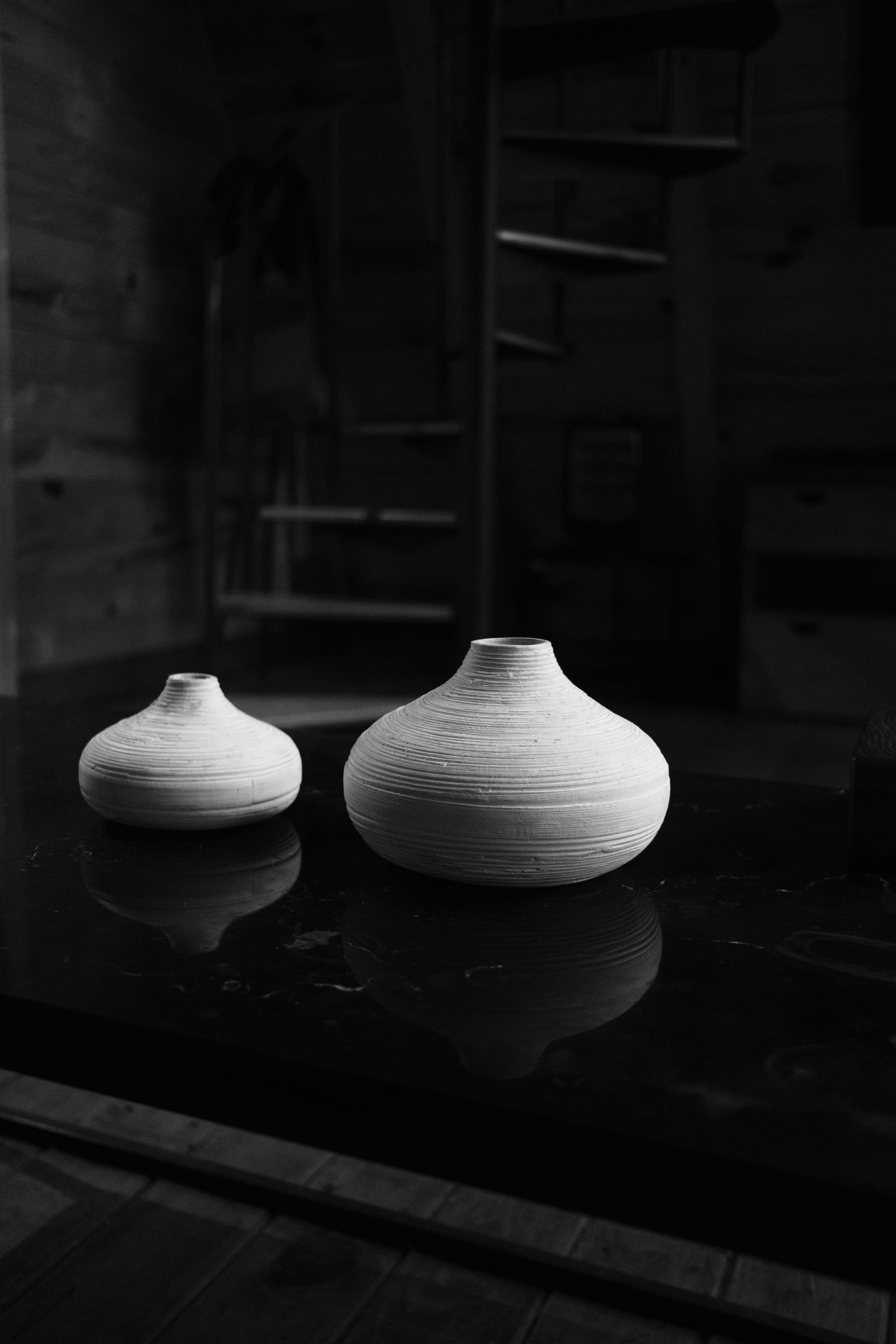 Vase cannelé imprimé en 3D